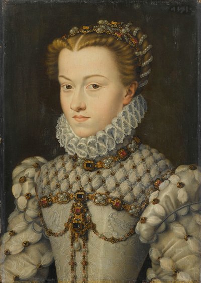 Alžběta Rakouská 15541592, královna Francie, cca 1571-1572 od François Clouet