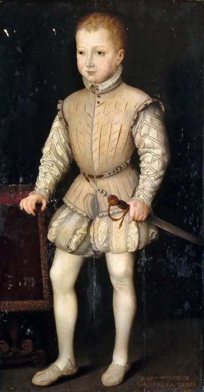 Jindřich IV Francouzský jako dítě od François Clouet