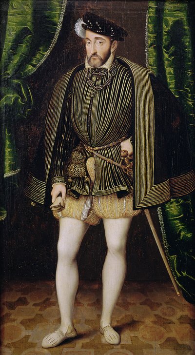 Portrét Jindřicha II. (1519-59) od François Clouet