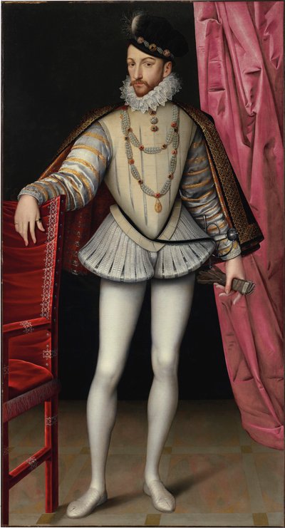 Portrét francouzského krále Karla IX. 1550-1574, c. 1570. od François Clouet