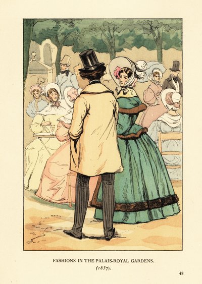 Móda v Palais-Royal Gardens od François Courboin