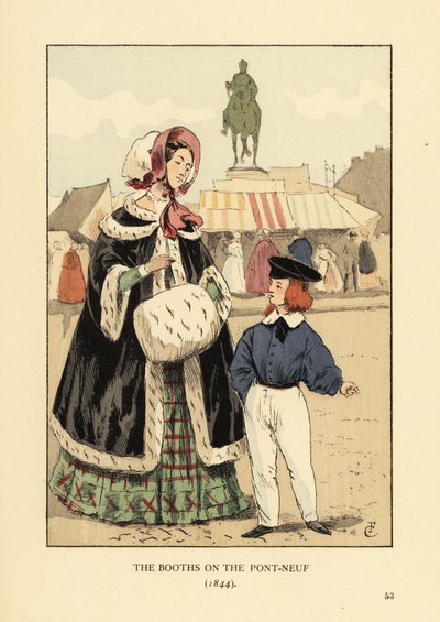 Stánky na Pont Neuf v Paříži od François Courboin