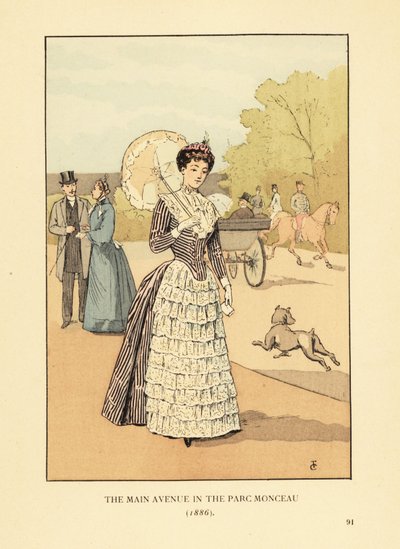 Hlavní třída v Parc Monceau od François Courboin