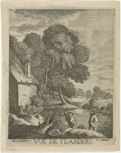 Vlámská krajina Vue de Flandere (název na objektu) od François Deroy