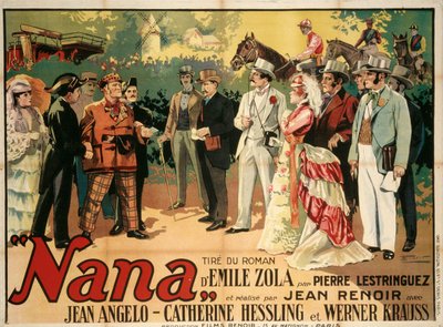 Filmový plakát Nana od Jeana Renoira, 1926. od François Florit