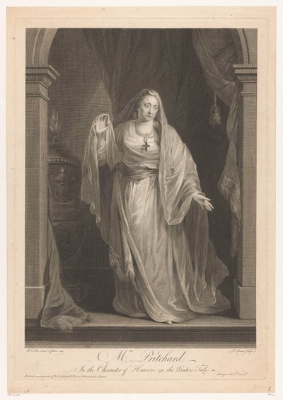 Portrét van Hannah Pritchard jako Hermiona ve hře The Winter