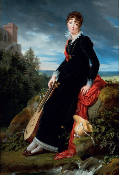 Portrét hraběnky Katarzyny Joanny Gabriely Starzenské (1782-1862). od François Gérard