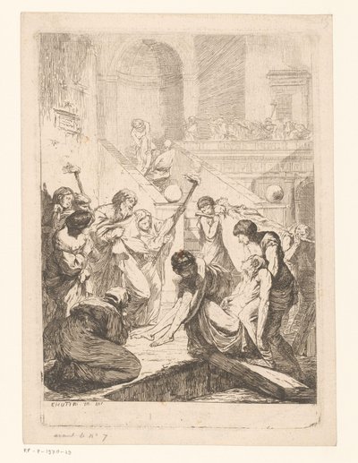 Pohřbívání mrtvých Seven Labors of Mercy (název série) Les sept oeuvres de miséricorde (název série) od François Hutin