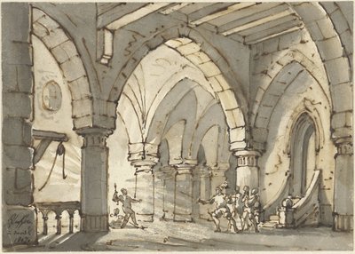 Scéna ze hry Don Luis de Vargas od François Joseph Pfeiffer (II)