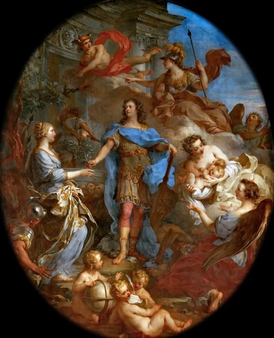 Ludvík XV. přinášející mír do Evropy od François Le Moyne