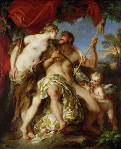 Hercules a Omphale, 1724 od François Lemoyne