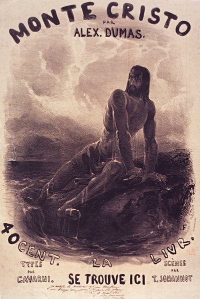 Louis Français-Dantès na své skále od Francois Louis Francais
