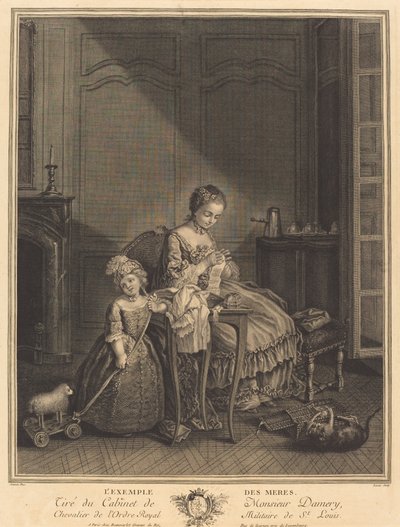 Příklad matek od François Lucas after Etienne Jeaurat