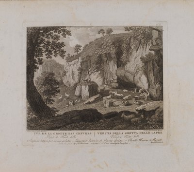 Uve (sic) Grotte des Chevres (č. X) od François Morel