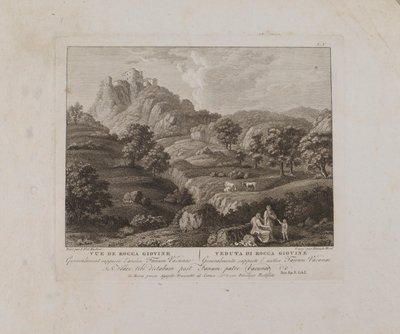 Vue de Rocca Giovine (č. V) od François Morel