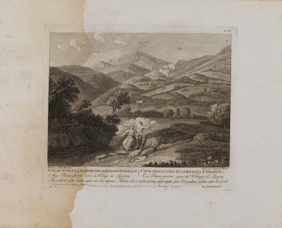 Pohled na Horácovo venkovské sídlo (č. VII) od François Morel