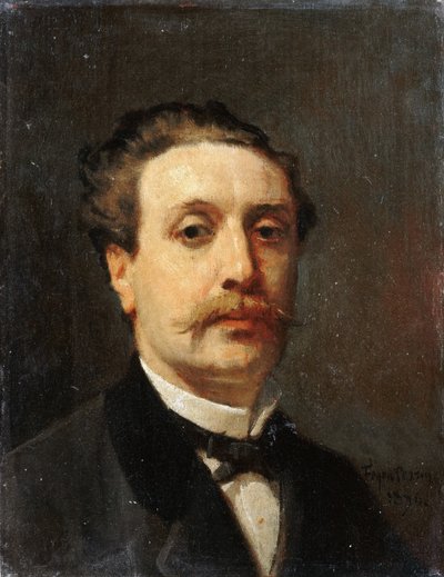 Portrét Guy de Maupassant od François Nicolas Auguste Feyen Perrin