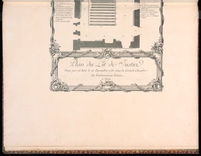Plán Lit de Justice od Francois Nicolas Martinet