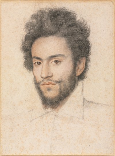 Mladý muž s plnovousem, 17. století. od François Quesnel