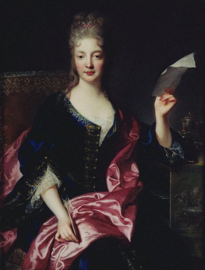 Portrét skladatelky Elisabeth Claude Jacquet de La Guerre 1665-1729. od François Troy de