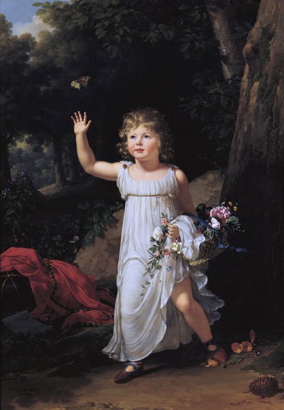 Francouzsky: Portrait du jeune Edgar Clarke Portrait du jeune Edgar Clarke od Francois Xavier Fabre