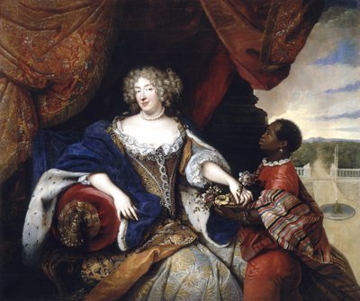 Portrét Alžběty Šarloty Falcké s otrokyní od Francois de Troy
