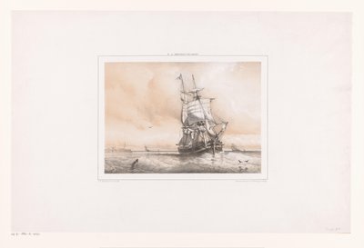 Dvoumistr na moři od Frans Arnold Breuhaus de Groot