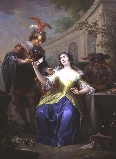 Alegorie nerovné lásky (pár) od Frans Christoph Janneck