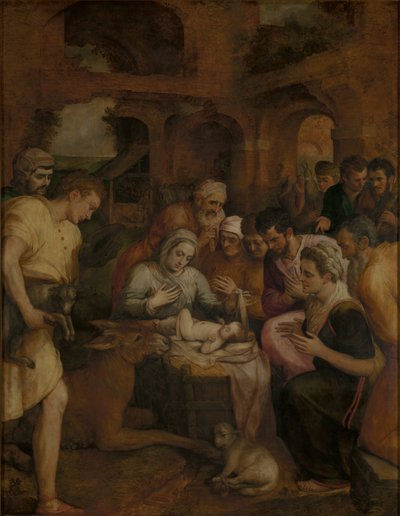 Klanění pastýřů od Frans Floris