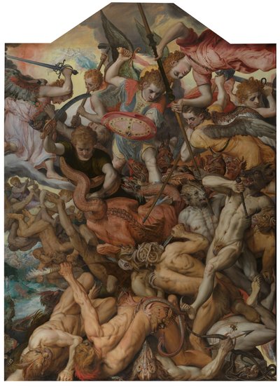 Pád andělů rebelů od Frans Floris