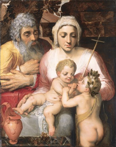 Svatá rodina se svatým Janem Křtitelem, 1546 od Frans Floris