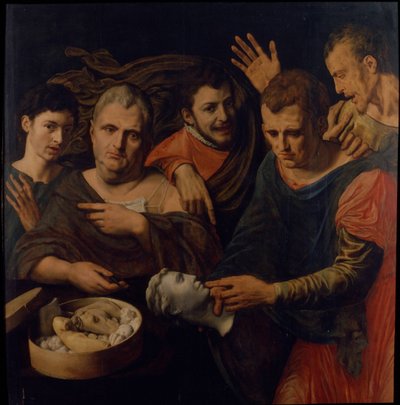 Portrét Franse Florise a Willema Keye s Titem, Caligulou a Vitelliem, 1537. od Frans Floris the Elder
