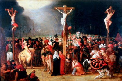„Kristus na kříži mezi dvěma zloději“, 17. století. od Frans Francken II