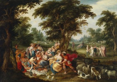 Arcadia. Zlatý věk od Frans Francken the Younger