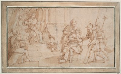 Oslepení Zaleuka z Locri od Frans Francken the Younger