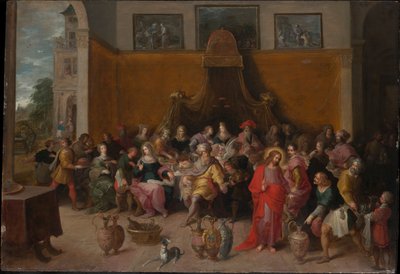 Svatba v Káně od Frans Francken the Younger