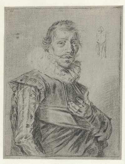 Portrét mladého muže s nataženou rukou od Frans Hals (manner of)