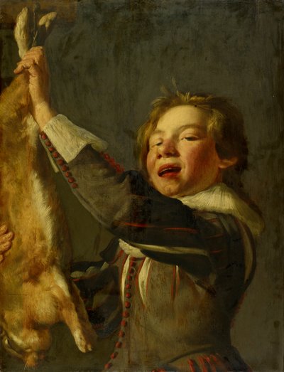 Chlapec s mrtvým zajícem od Frans Hals
