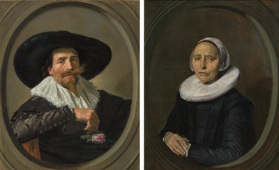 Frans Hals - Manželský pár Pieter Dircksz Tjarck a jeho žena l20022-b668k-přívěsky od Frans Hals