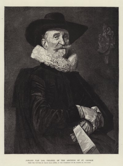 Johann van Loo, plukovník lukostřelců svatého Jiří od Frans Hals