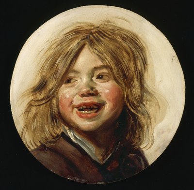 Laughing Child, cca 1620-5 (olej na dřevě) od Frans Hals
