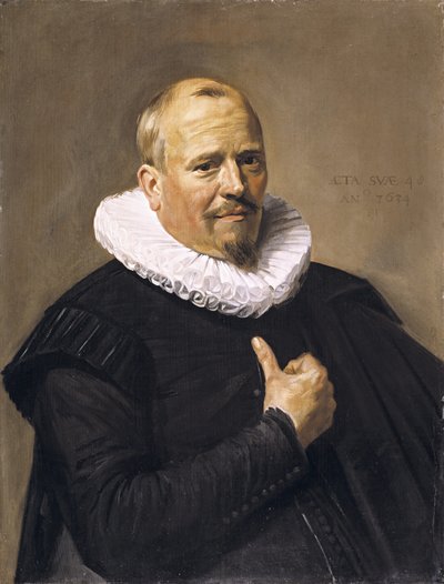 Portrét muže, 1634 (olej na dubovém panelu) od Frans Hals