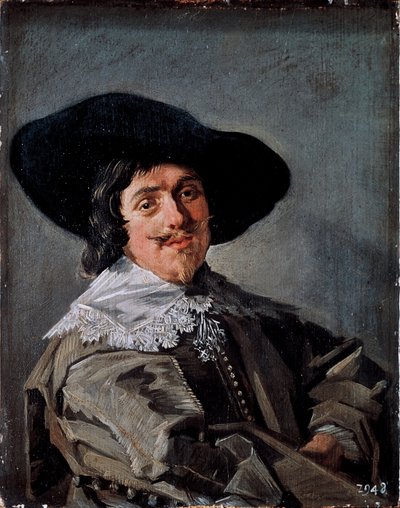 Portrét muže ve žluto-šedé fockovské malbě od Franse Halse (1581/85-1666) kolem roku 1633 Drážďany, Gemaldegalerie Německo od Frans Hals