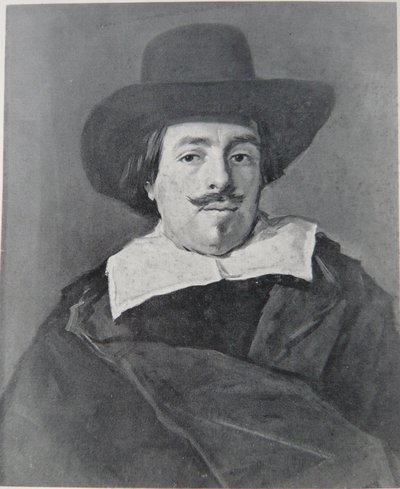 Portrét muže, který se dívá dopředu od Frans Hals
