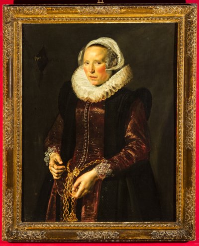 Portrét ženy, cca 1611 (olej na dřevěné desce) od Frans Hals