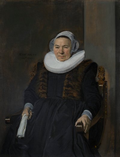 Portrét starší ženy, tradičně nazývané Mevrouw Bodolphe od Frans Hals