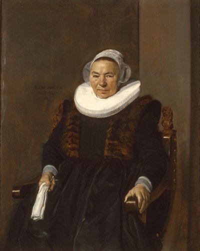 Portrét starší ženy, tradičně nazývané Mevrouw Bodolphe, 1643 od Frans Hals