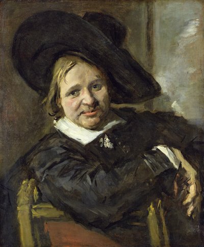Muž s kloboukem slouch, po roce 1660 od Frans Hals