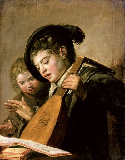 Zpívající chlapci od Frans Hals