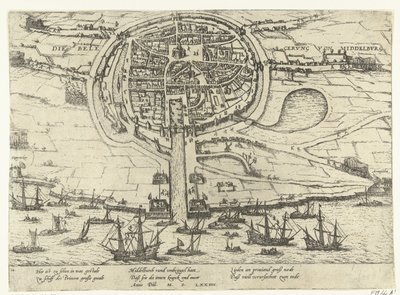 Obležení Middelburgu, 1574 od Frans Hogenberg